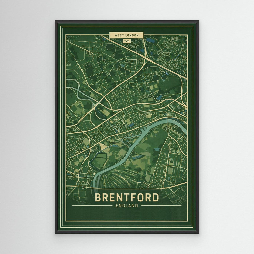 Brentford Map - Canvas