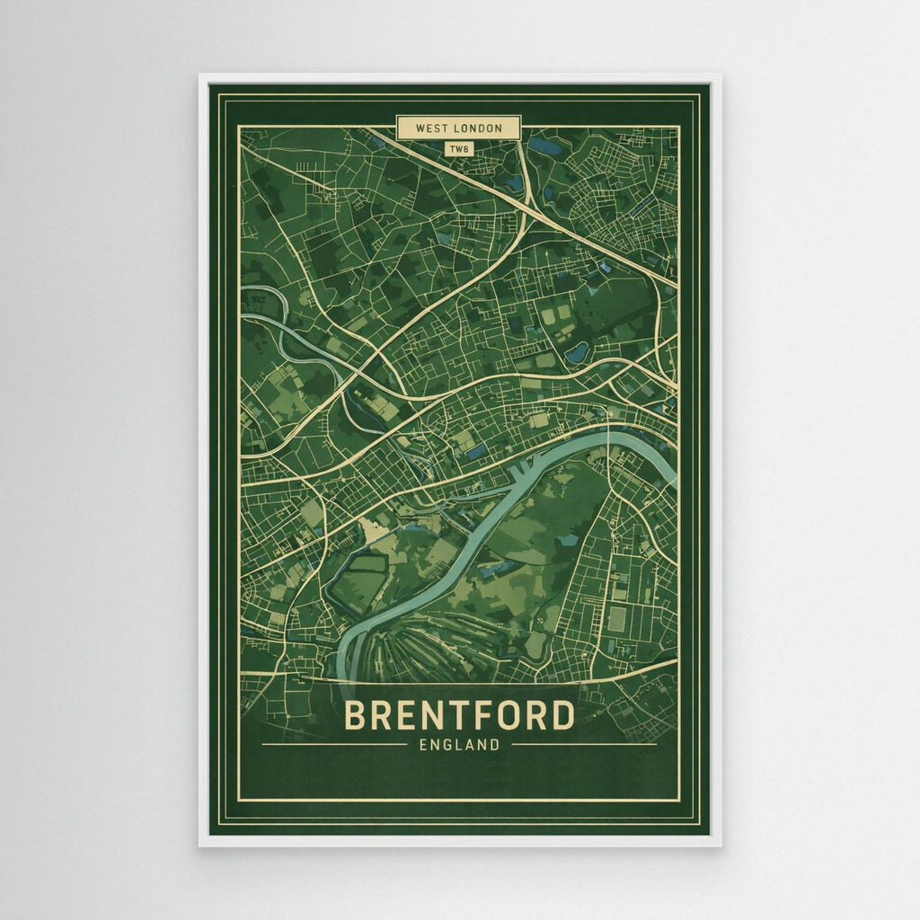 Brentford Map - Canvas