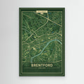 Brentford Map - Canvas